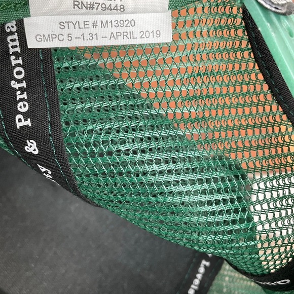 Mountains Scape Trucker Hat Men Green Blue Knit Nature Wool Acrylic M1920 - Picture 6 of 8